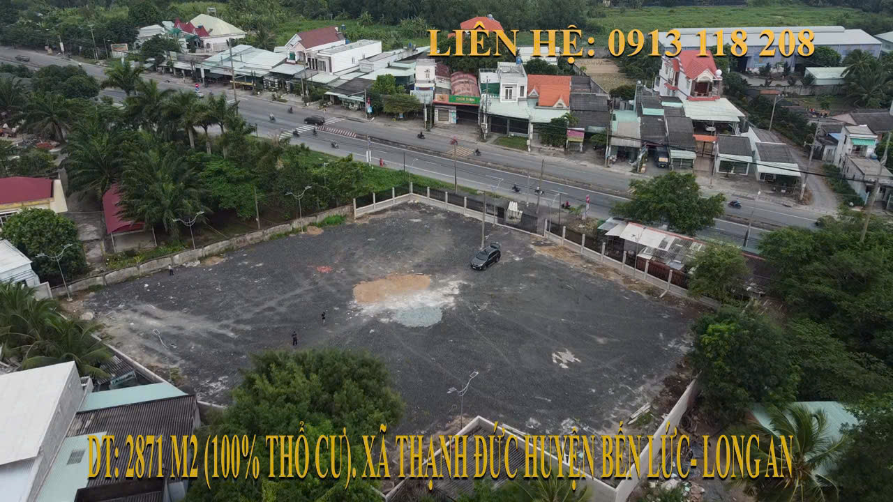 Cần cho thuê Đất 2871 M² (100% Thổ cư), mặt tiền 54 Mét
