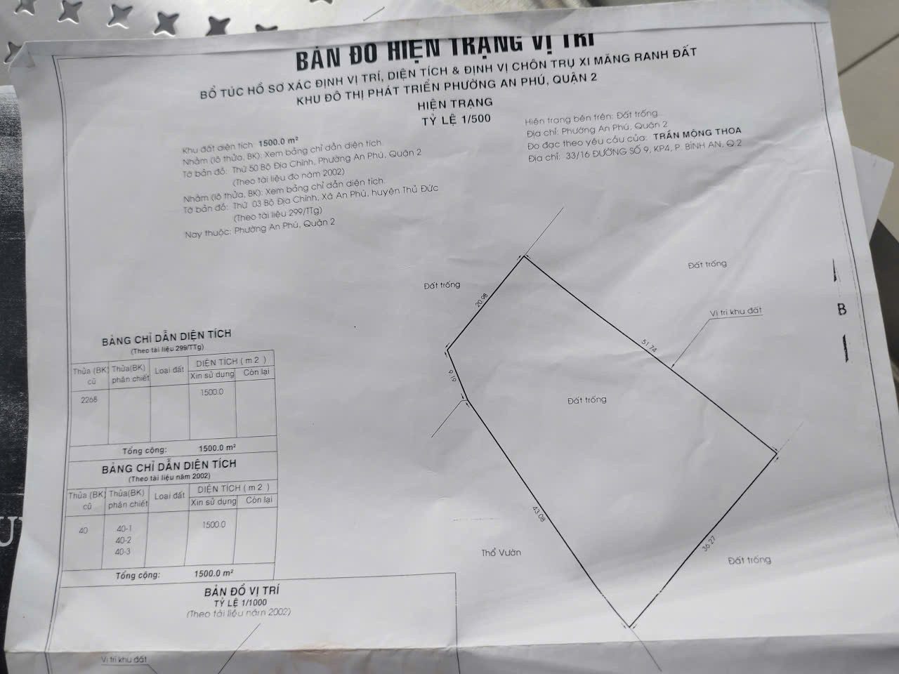 Góc đất 2.000m² tại Mai Chí Thọ chỉ 50 triệu – Lợi nhuận cao