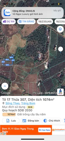 Ngộp, bán nhanh lô đất trồng cây lâu năm, giá siêu giẻ 680 triệu, hai sổ, tổng 1345m2.