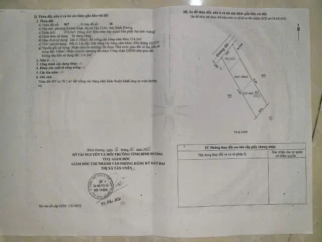 Cần bán lô đất như mô ta