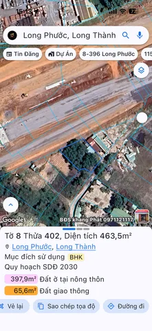 Bán đất 463m² ngang 20m giá 23 tỷ tại Xã Long Phước Huyện Long Thành