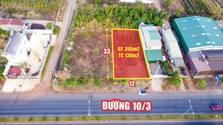 Bán Đất 132m2 giá 4.65 tỷ tại Xã Cư ÊBur Thành phố Buôn Ma Thuột Đắk Lắk