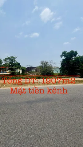 bán 1907m2 đất mặt tiền kênh trần hải phụng ngay cầu dân sinh