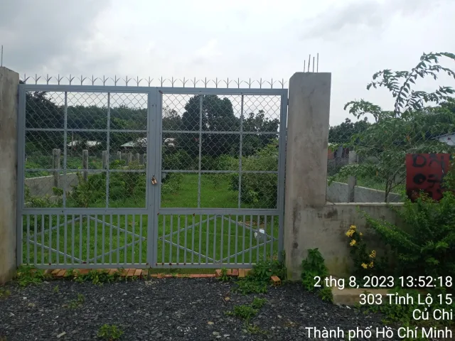 Bán đất mặt tiền đường Phú Mỹ xã Phú Hòa Đông Củ Chi, 372m2 (10x37.2m) dân cư hiện hữu