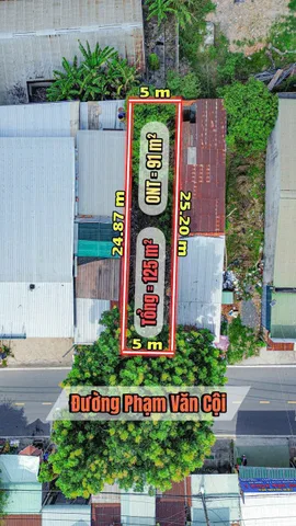 125m2 đất thổ mặt tiền đường Phạm Văn Cội , khu kinh doanh đa ngành nghề, gía 3,9 tỷ