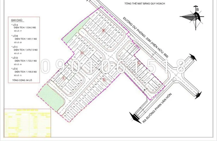 Bán đất 6558m² có sẵn 6500m² thổ cư ngang 70m giá 128 tỷ tại Xã Xuân Thới Thượng Huyện Hóc Môn