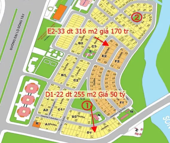 Bán đất 255m² 55 tỷ tại Phường An Phú Thành phố Thủ Đức