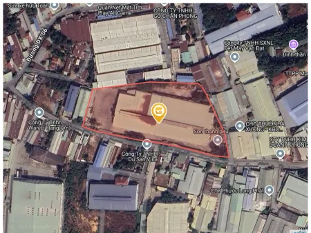 Bán nhà 16979.6m² ngang 222m giá 250 tỷ tại Xã Tân Vĩnh Hiệp Thị xã Tân Uyên