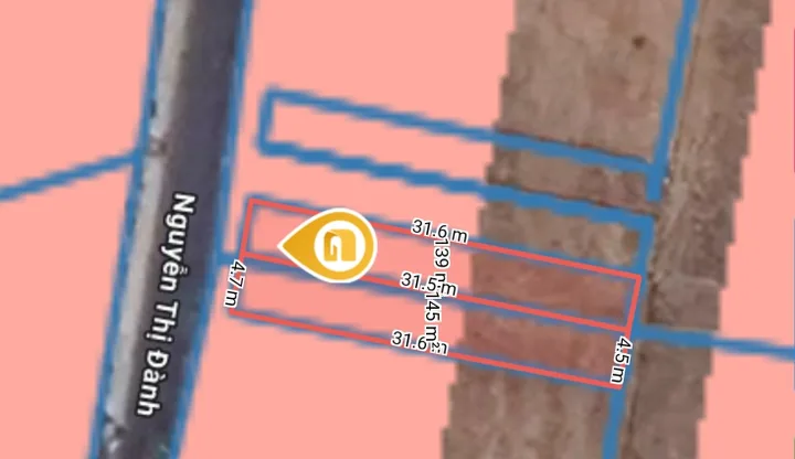BÁN 2 LÔ LIỀN KỀ 300m² ngang 9,1m giá 5 tỷ tại MẶT TIỀN NGUYỄN THỊ ĐÀNH Xã Xuân Thới Sơn Huyện Hóc Môn