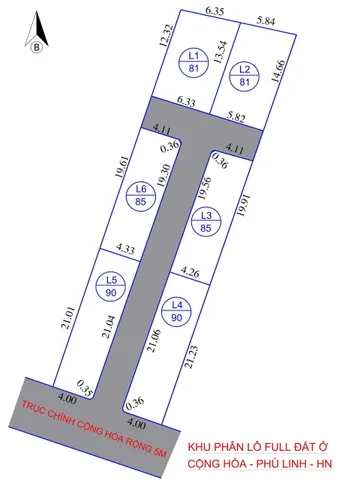 Bán đất 81m² ngang 6,3m tại Xã Phù Linh Huyện Sóc Sơn