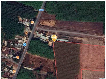 Bán đất 33338.8m² ngang 232m giá 45 tỷ tại Xã Bình Mỹ Huyện Bắc Tân Uyên