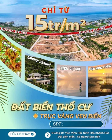 Bán đất 154.43m² ngang 10.46m giá 3.55 tỷ Xã Vĩnh Hải