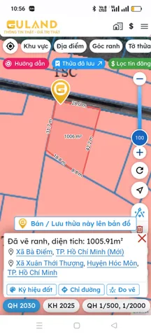 Bán đất 1005.9m² ngang 28m giá 4.1 tỷ Xã Bà Điểm