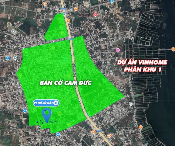 Bán đất 314m² ngang 12m giá 3.96 tỷ Xã Cam Lâm