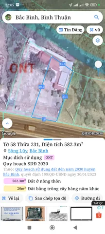 Bán đất 1173m² có 400m² thổ cư mặt tiền Ql1a giá 4 tỷ Xã Sông Lũy
