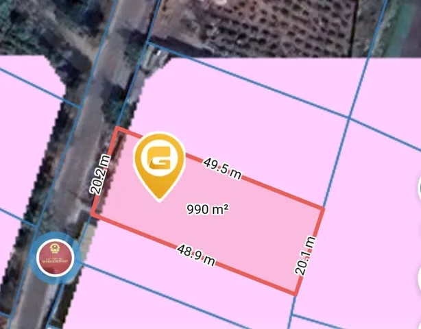 Bán đất 983.5m² ngang 20m giá 27 tỷ Xã Bà Điểm