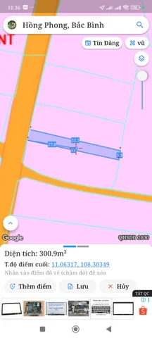 Bán đất 300m² có sẵn 91m² thổ cư ngang 5.6m giá 1 tỷ tại Xã Hòa Thắng