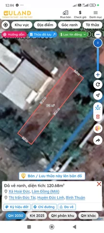 Bán đất 120m² ngang 5m giá 0 triệu Xã Hoài Đức
