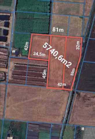 Bán đất 5740,6m2m² giá 14.35 tỷ Xã Bà Điểm