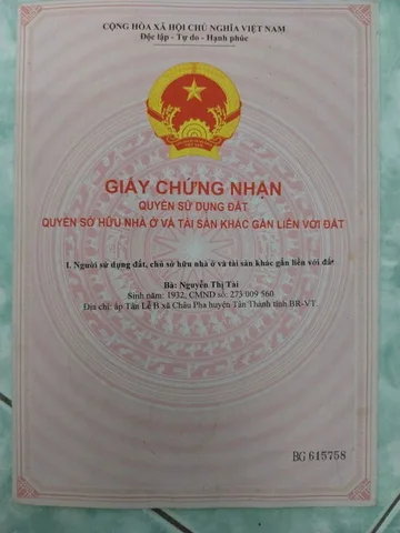 Bán đất 892m² ngang 20m giá 9.8 tỷ Xã Châu Pha