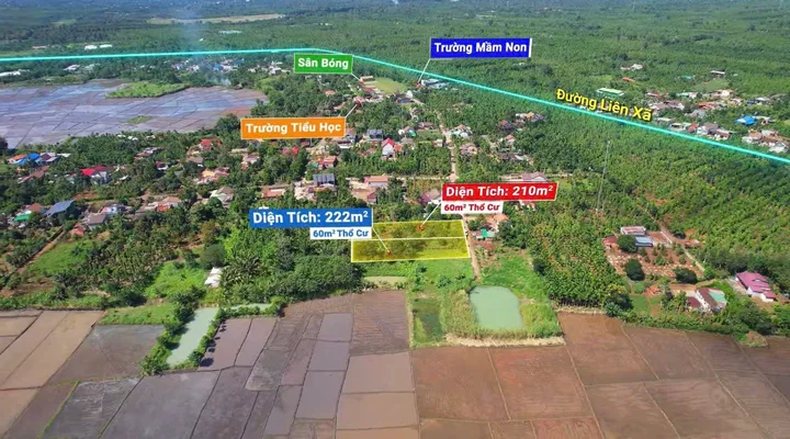 Bán đất 224m² giá 269 triệu Xã Ea Ktur