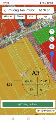 Bán đất 134.8m² ngang 5m giá 1.65 tỷ Phường Tân Phước
