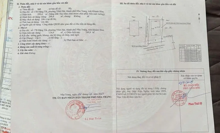 Bán đất 299.5m² ngang 13m giá 33 tỷ Phường Bắc Nha Trang