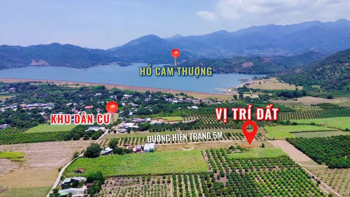 Bán đất 174m² ngang 5m giá 590 triệu tại Xã Cam Tân Huyện Cam Lâm