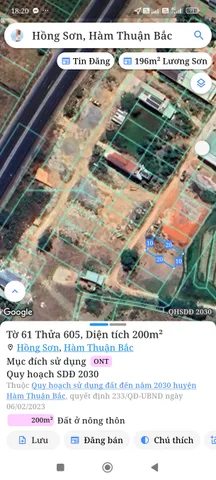 Bán đất 200m² giá 1 tỷ Xã Hồng Sơn