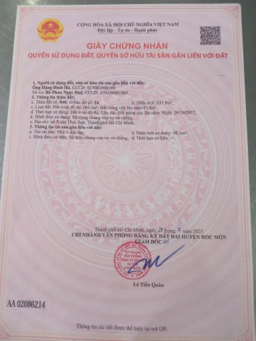 Đất 232m2 mt xts 28d