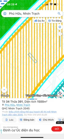 Bán đất 1500m² ngang 10.3m giá 4.05 tỷ Xã Đại Phước