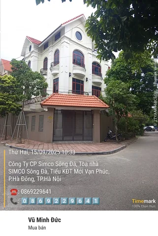 Biệt thự 4 tầng 165m² tiểu khu Vạn Phúc – Ngã tư Tố Hữu, cạnh Đại học Quốc tế Việt Nhật – giá chỉ 39 tỷ