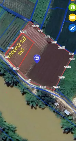 Bán đất 1063.5m² có sẵn 1000m² thổ cư ngang 38m giá 3.7 tỷ tại Xã Tân Định
