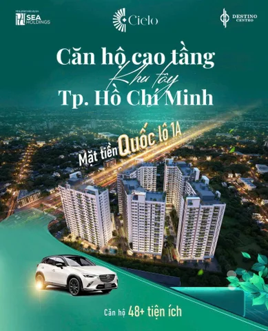 300Tr Ban Đầu Sở Hữu Căn Hộ Hiện Đại 2PN- Mặt Tiền Quốc Lộ 1A