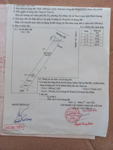Bán đất 364.4m² ngang 6m giá 3.5 tỷ Phường Tân Hiệp