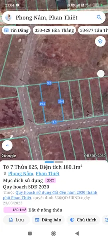 Bán đất 90m² giá 610 triệu Phường Bình Thuận