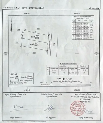Bán đất 400m² ngang 15m giá 650 triệu Xã Hàm Thuận Bắc