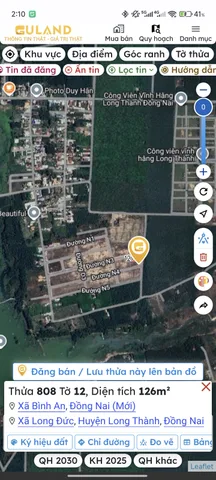 Bán đất 126m² full thổ cư ngang 6m giá 4 tỷ tại Đường N3 Xã Bình An