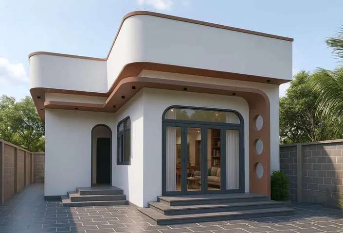 NHÀ CẤP 4 CHỮ L MẪU HIỆN ĐẠI CHỈ 400 TRIỆU LÀ NHẬN NHÀ
