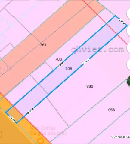 Bán đất 1386m² ngang 12m giá 4.56 tỷ Xã Cầu Khởi