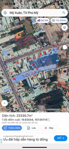 Bán đất 23000m² ngang 300m giá 250 tỷ Phường Phú Mỹ