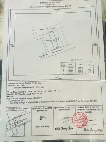 Bán nhà cấp 4 đường Phạm Cự Lạng, phường Rạch Dừa, Vũng Tàu - 4.3 tỷ - 100 m2