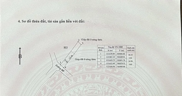 Bán đất giá 480 triệu - tại thôn Đông Tân xã Đông Hà huyện Đức Linh