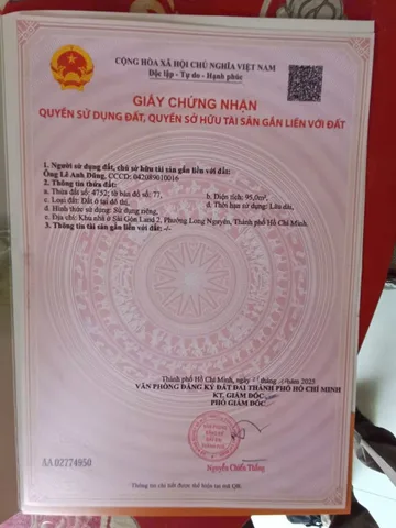 Bán 2 lô liền kề. đất 95m²/lô  ngang 5m giá 900 triệu tại Phường Long Nguyên