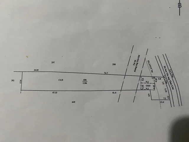 Bán đất 1298m² ngang 15.6m giá 4.4 tỷ Phường Phước Thới