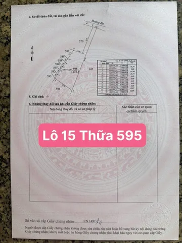 Bán đất 150m² ngang 5m giá 359 triệu Xã Dương Minh Châu