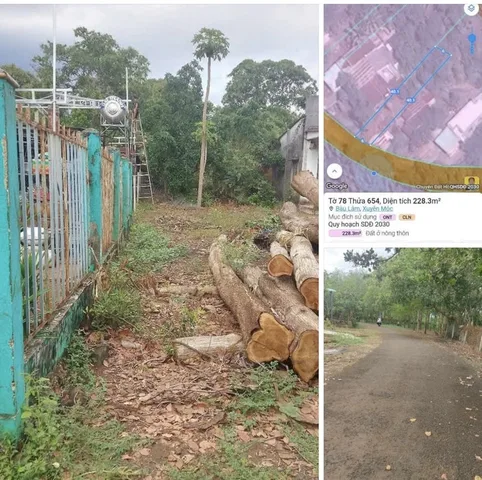 Bán đất 233.9m² ngang 6m giá 650 triệu Xã Bàu Lâm