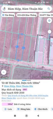 Bán đất 100m² ngang 5m giá 580 triệu Phường Bình Thuận