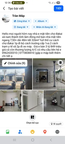 Bán nhà mt chợ đakai đức linh bình thuận