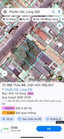 Bán đất 150.3m² giá 6.5 tỷ Xã Phước Hải